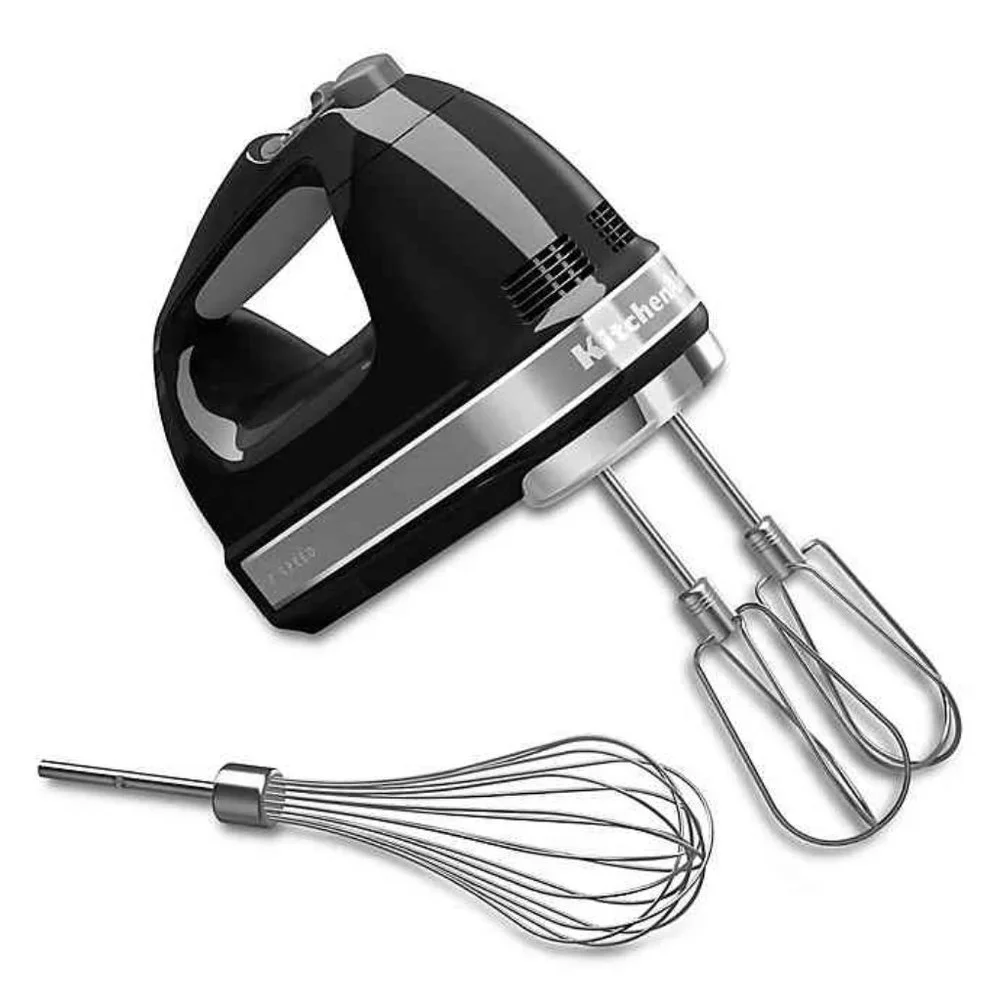 brand new BLACK KitchenAid Soft Start 7-Speed Hand Mixer - Model KHM7210OB